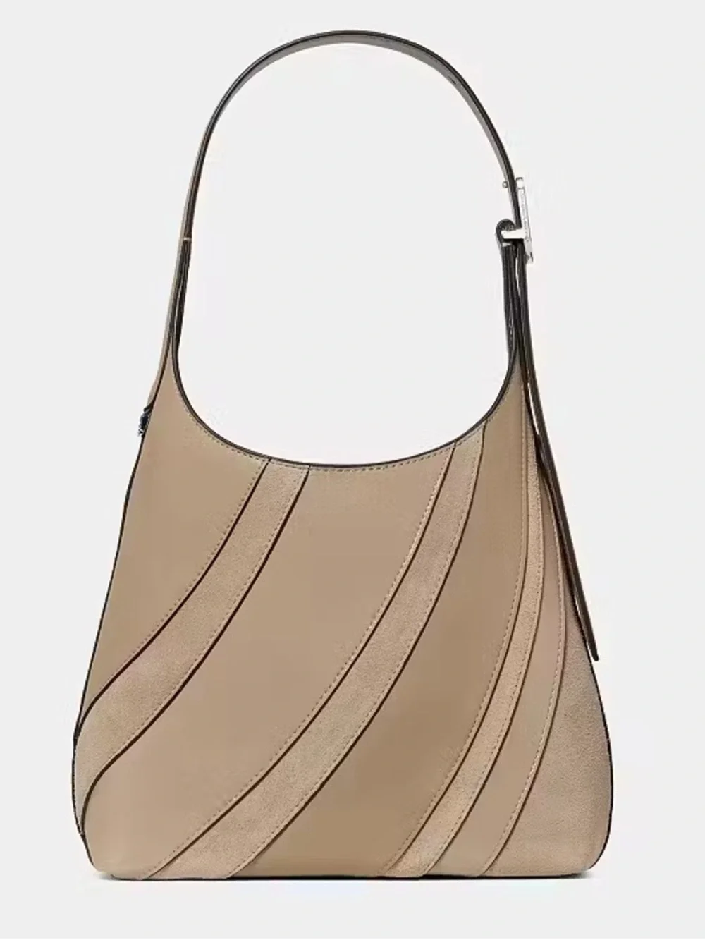 ♠️Kate Spade New York 454 Mixed Material Small Shoulder Bag, Timeless Taupe NWT